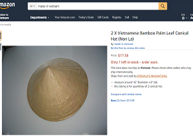 Mặt hàng Việt nào đang bán chạy trên Amazon?